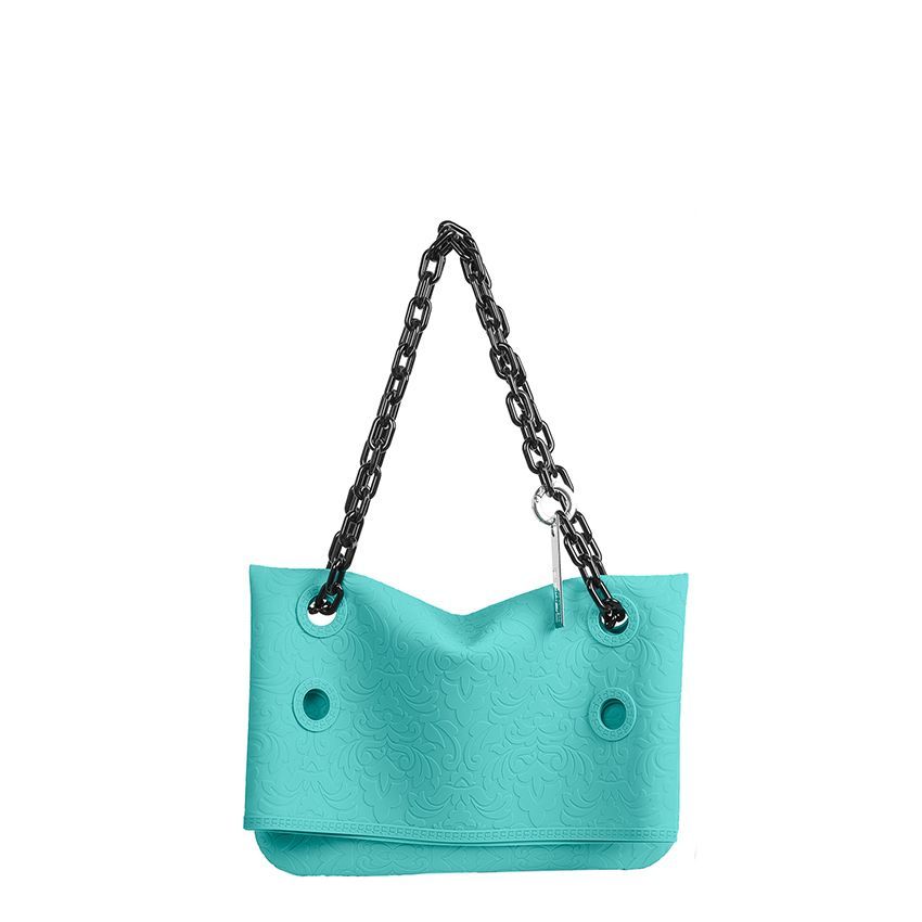 Bolso De Silicona Dampaì Modelo CINI Para Mujer - Diseño De Damasco Versátil