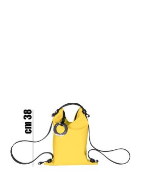 Backpack & Shoulder bag in bonded leather Lilly: colors, features and price - www.dampai.it