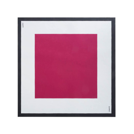 Synthetic silk foluard dark pink