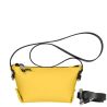 POUCH & Shoulder Strap - Clutch bag in rubberized fabric