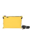 POUCH & Shoulder Strap - Clutch bag in rubberized fabric