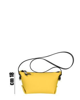 Borsa Pochette POUCH&Tracolla in Tessuto Gommato