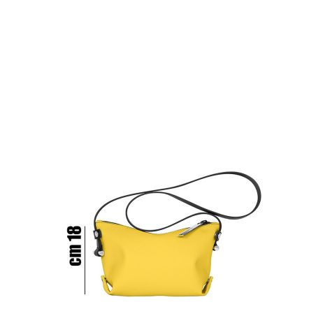Clutch bag in recycled leather Pouch & Shoulder strap: details- www.dampai.it
