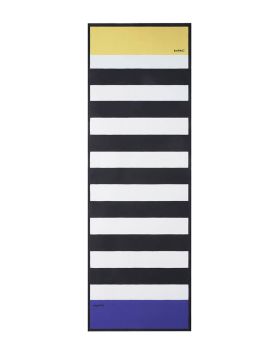 Sciarpa in seta sintetica disegno righe