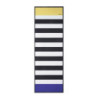 Synthetic silk scarf with stripe design