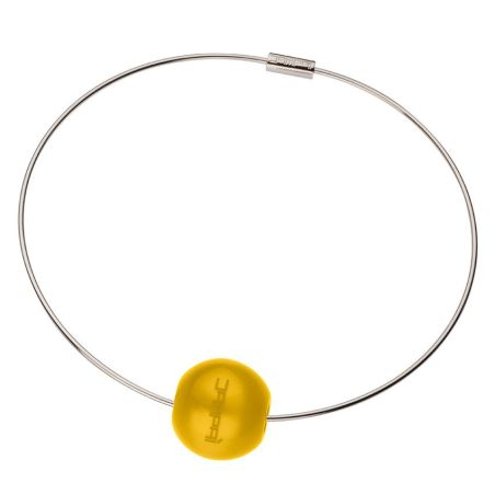 Collana in acciaio FILO con sfere intercambiabili: colori, misura e prezzo - www.dampai.it
