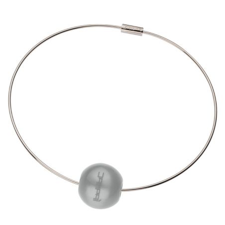 Collana in acciaio FILO con sfere intercambiabili: colori, misura e prezzo - www.dampai.it