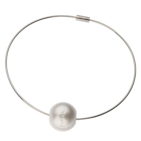 Collana in acciaio FILO con sfere intercambiabili: colori, misura e prezzo - www.dampai.it