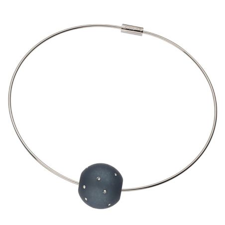 Collana in acciaio FILO con sfere intercambiabili: colori, misura e prezzo - www.dampai.it
