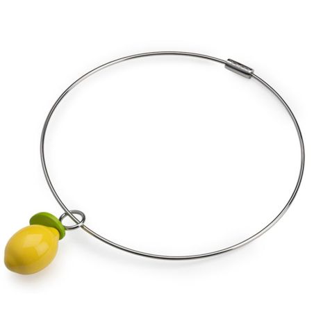 Collana in acciaio FILO con sfere intercambiabili: colori, misura e prezzo - www.dampai.it