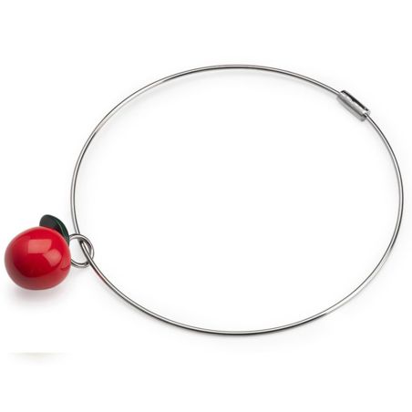 Collana in acciaio FILO con sfere intercambiabili: colori, misura e prezzo - www.dampai.it