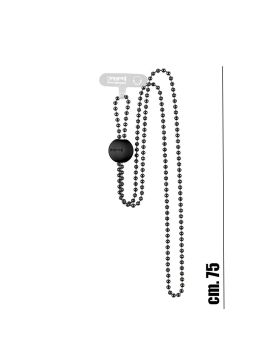 PinkaPallina catenella lunga colore nero