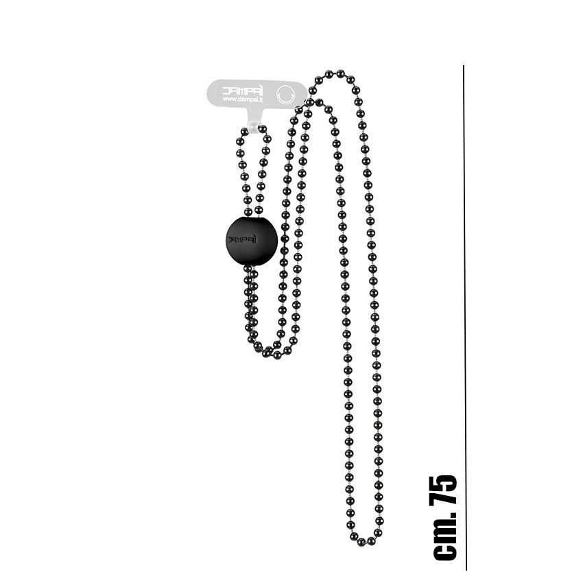 PinkaPallina catenella lunga colore nero
