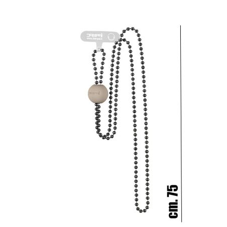 PinkaPallina catenella lunga colore nero