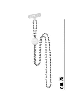 PinkaPallina catenella lunga colore nickel