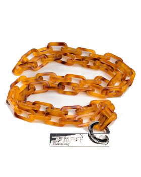 Resin chain for bag, tortoise color: size, combinations and price - www.dampai.it