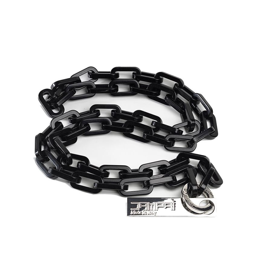 Black resin chain for bag: sizes and price - www.dampai.it