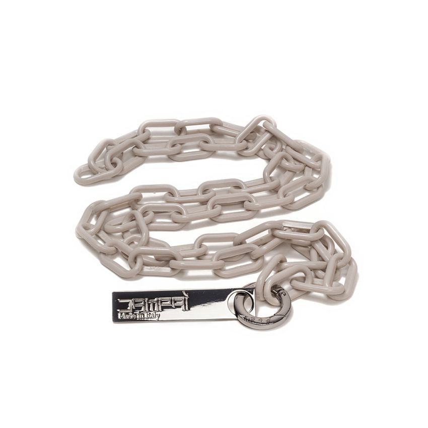 Interchangeable cream-colored plastic chain for bags: sizes and price - www.dampai.it
