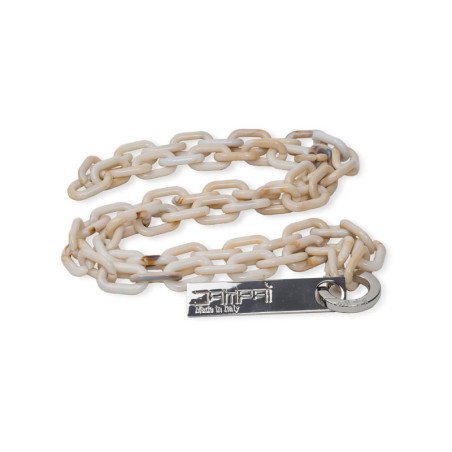 Acrylic chain ivory color for bags: sizes and combinations - www.dampai.it