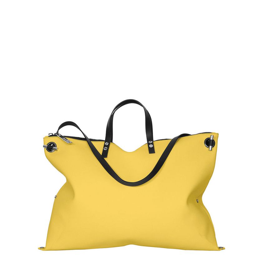 PLAUTILLA N°3 (big) - Handbag in Rubberized Fabric