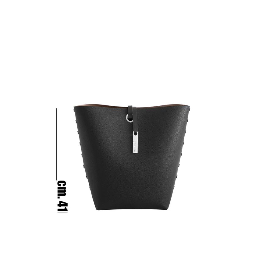House basket in bonded leather Il Lungo: size and price - www.dampai.it
