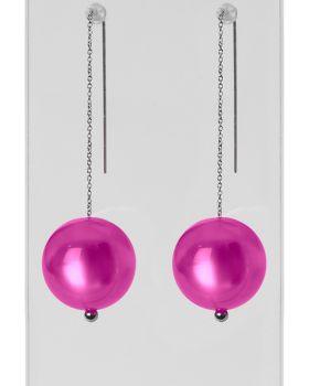 Design Bijoux, Steel Earrings with interchangeable PEARLS