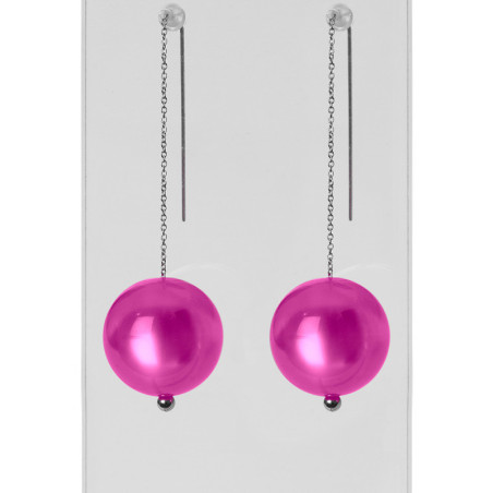 Design Bijoux, Steel Earrings with interchangeable PEARLS