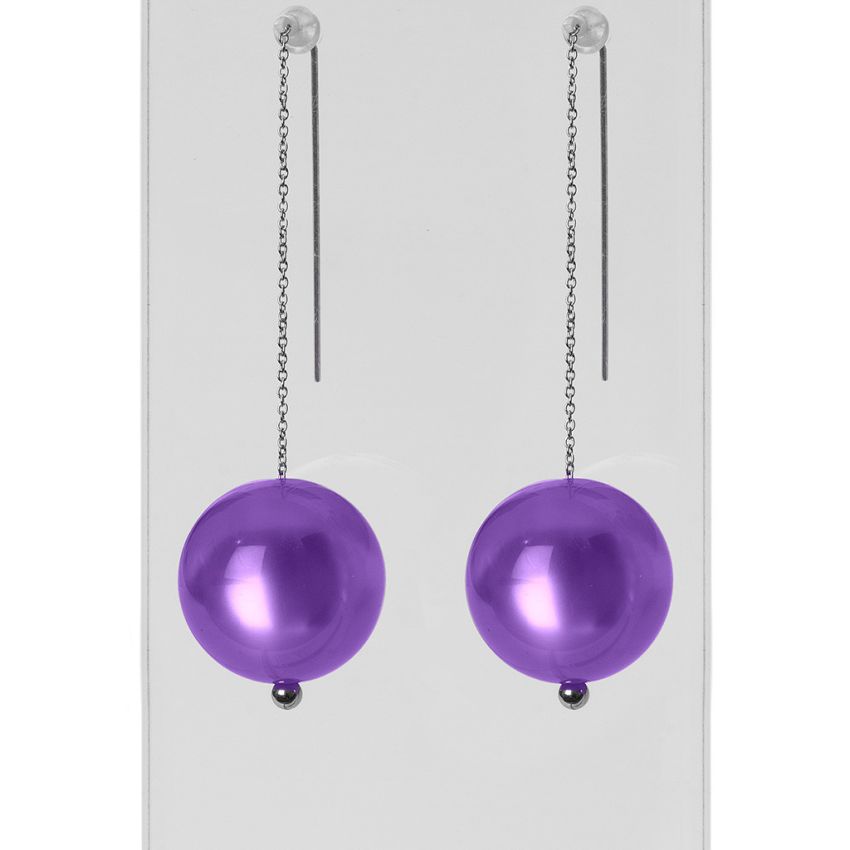 Design Bijoux, Steel Earrings with interchangeable PEARLS