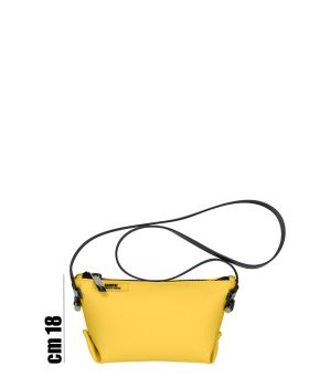 Borsa Pochette POUCH&Tracolla in Tessuto Gommato