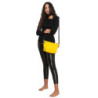 POUCH & Shoulder Strap - Clutch bag in rubberized fabric