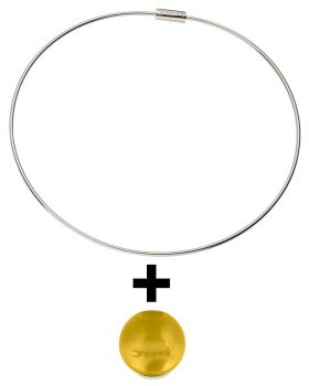 Collana in acciaio FILO con sfere intercambiabili: colori, misura e prezzo - www.dampai.it