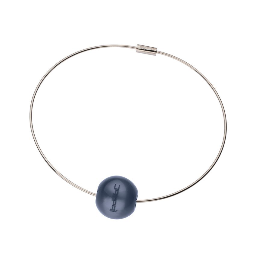 Collana in acciaio FILO con sfere intercambiabili: colori, misura e prezzo - www.dampai.it