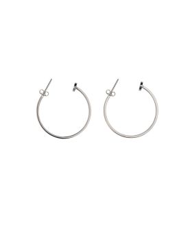 Design Bijoux, Steel Hoop Small Earrings