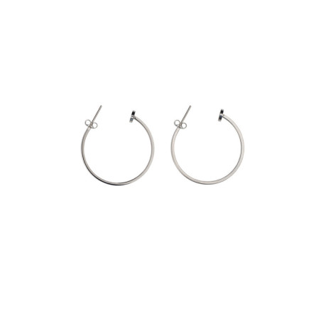 Design Bijoux, Steel Hoop Small Earrings