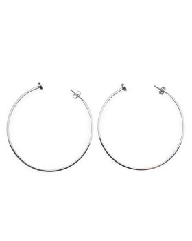 Design Bijoux, Steel Hoop Big Earrings