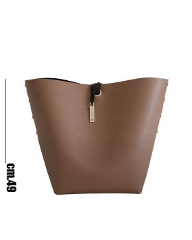House basket in bonded leather Il Corto: size, colors and price - www.dampai.it