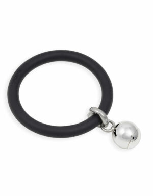 LOVEJOY bracelets in black silicone with interchangeable metallic and pearly Nikel sphere – Dampaì