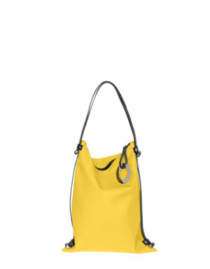 borsa zaino in pelle LILLY Giallo Smile 7405 C