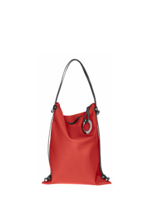 borsa zaino in pelle LILLY Rosso Amore 200 C