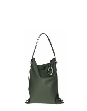 borsa zaino in pelle LILLY Verde Asparago 7771 C