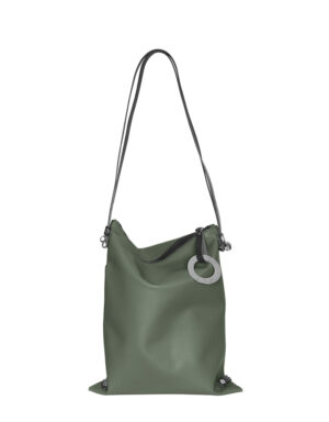 borsa zaino in pelle LILLY Verde Asparago 7771 C