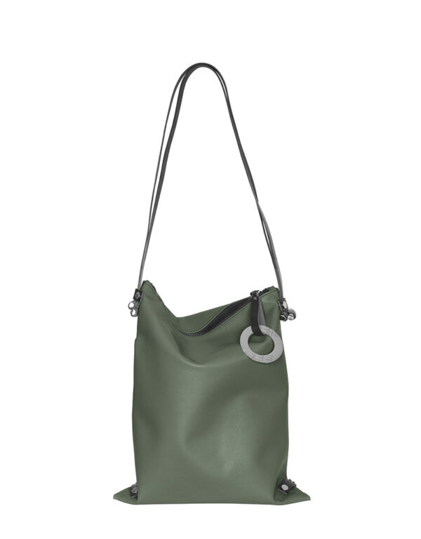 borsa zaino in pelle LILLY Verde Asparago 7771 C