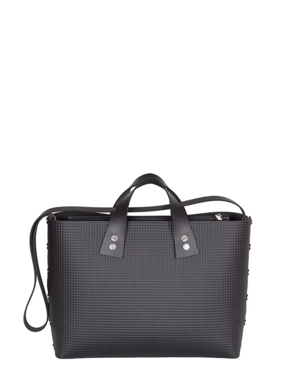 borsa THREE gomma Nera