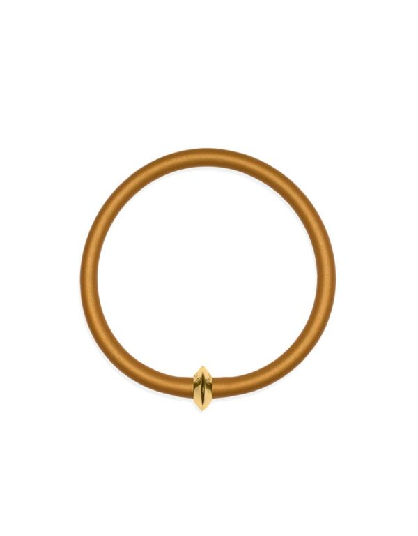 Braccialetto ONE in caucciù colore oro Dampaì