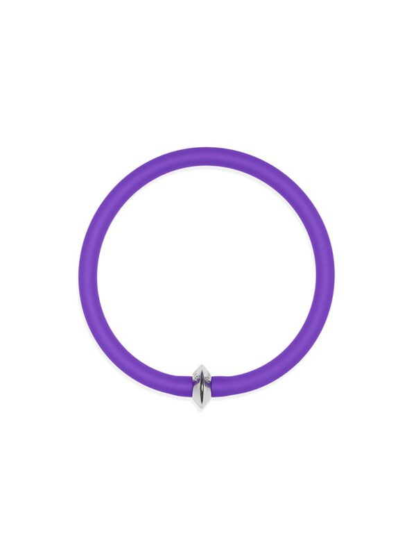 Braccialetto ONE in caucciù colore viola Dampaì