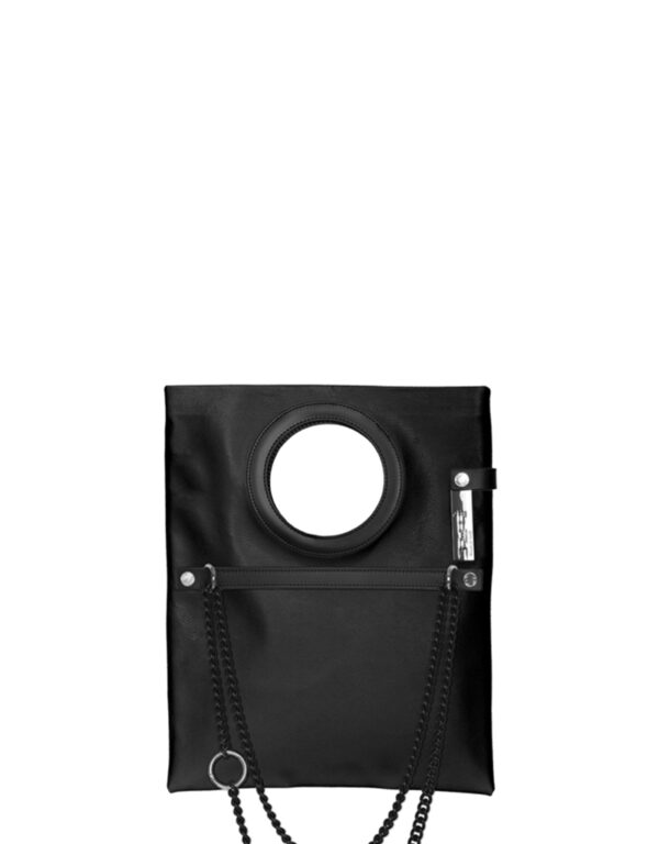 borsa in pelle LUCIA n°3 Nero Pece