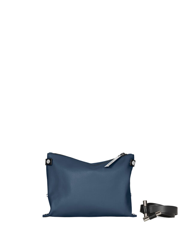 Pochette in pelle riciclata Pouch Tracolla misure e