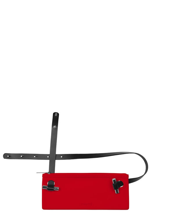 SmallPOUCH&TracollaAperta Rosso 185 C