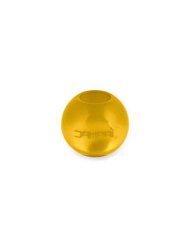 Sfera GIALLO AMBRATO 124c per Collane e Bracciali in caucciù - 20 mm