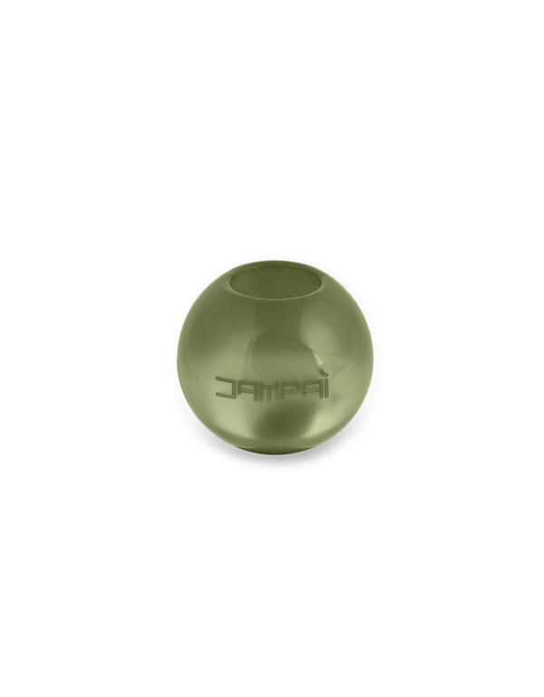 Sfera VERDE MUSCHIO AMBRATO 7762c per Collane e Bracciali in caucciù - 20 mm